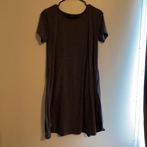 T shirt dress, gray